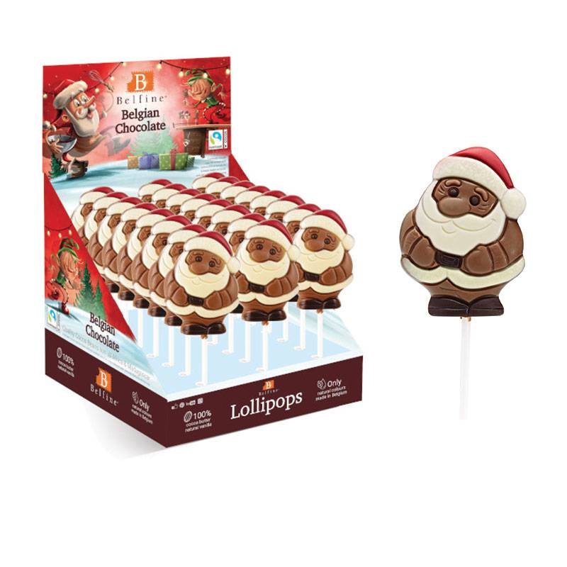 Sucettes chocolat - Père Noël - Fizzy Distribution
