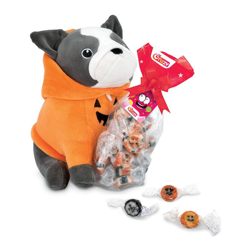 Chiens d'Halloween avec bonbons