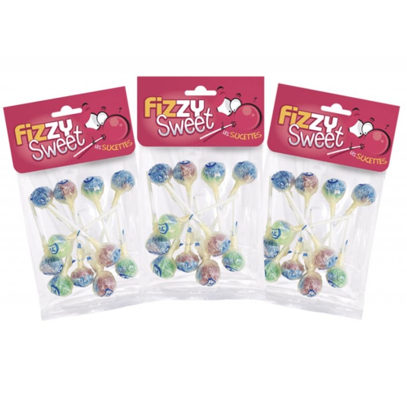 Sucettes chewing-gum pétillantes - Fizzy Distribution